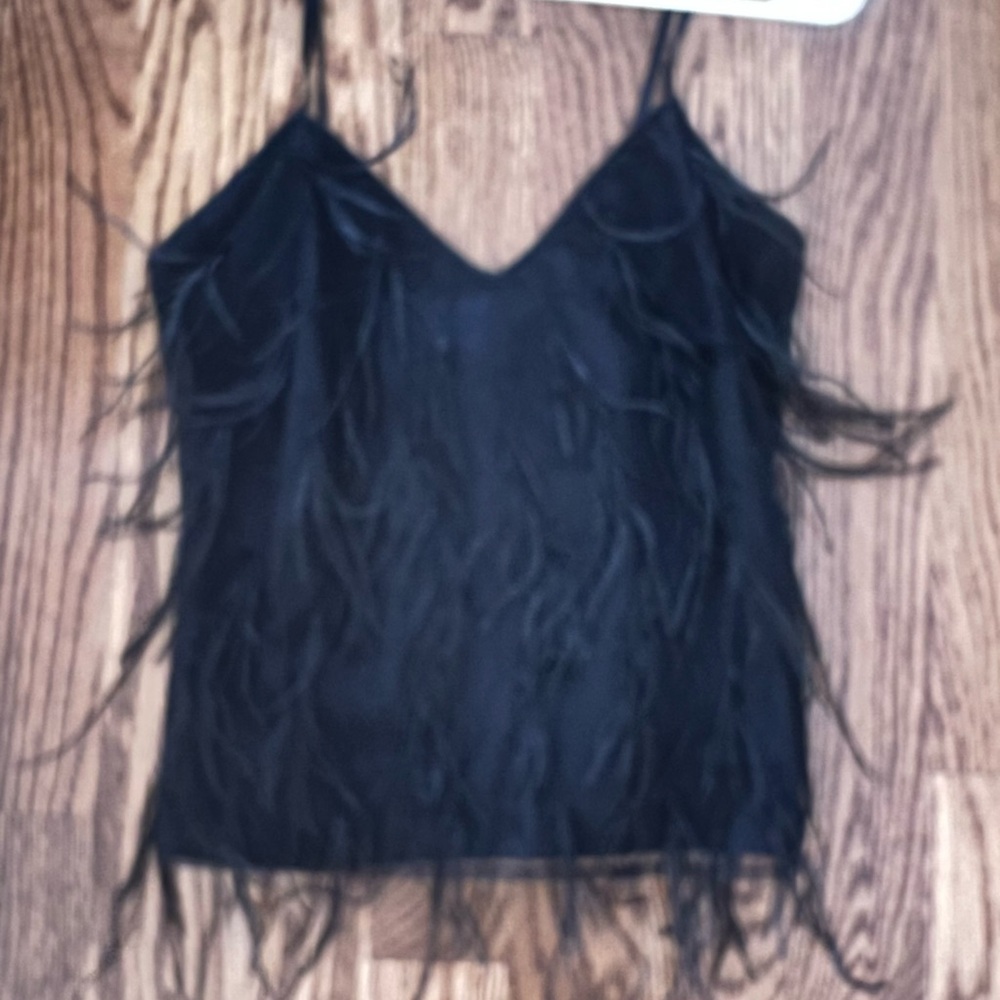 Milly tank with feathers size small